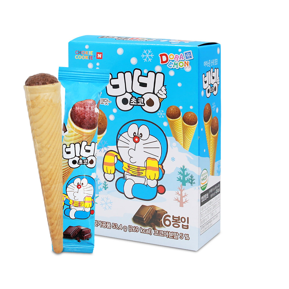도라에몽 아이스콘 스낵 초코 53.4g