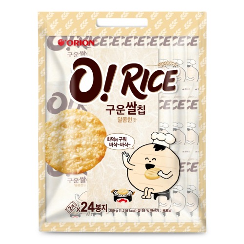 오리온 구운쌀칩 달콤한맛 259g (24개입)
