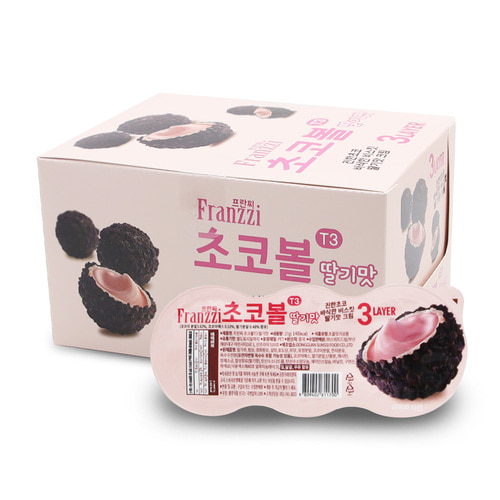 프란찌 초코볼 T3 딸기맛 27gx12개 (1통)