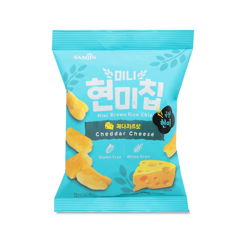 삼진 미니 현미칩 체다치즈맛 56g 소비기한 24.5.24