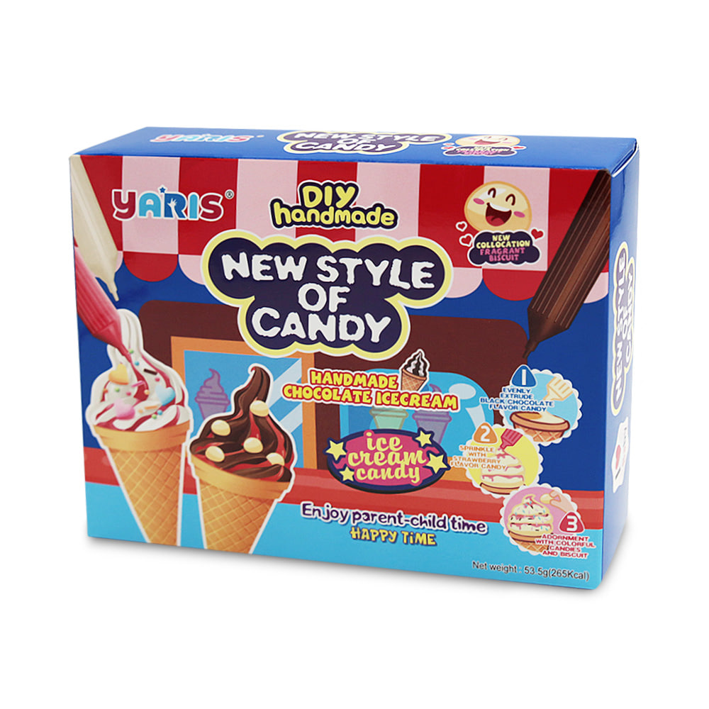 (B급) 아임쿠커 만들어먹는 아이스크림 모양 캔디 53.5g