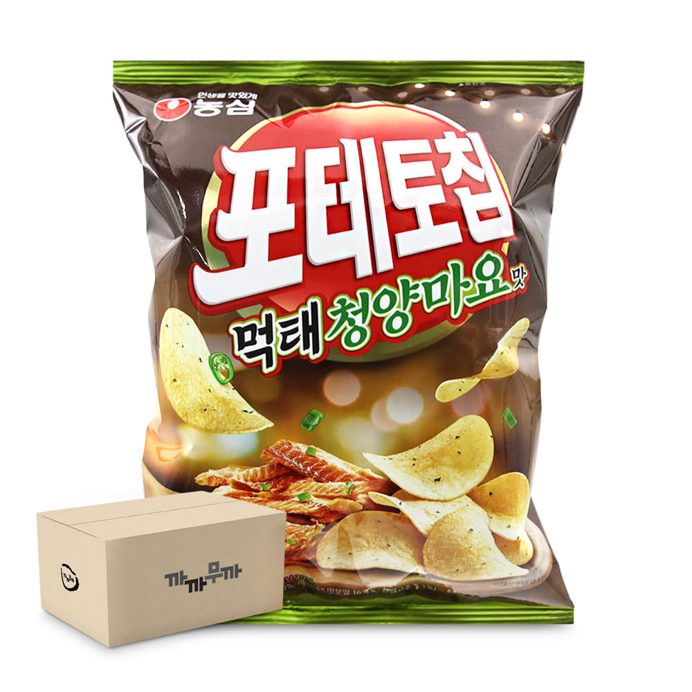 농심 포테토칩 먹태청양마요맛 50g (1박스-16개)